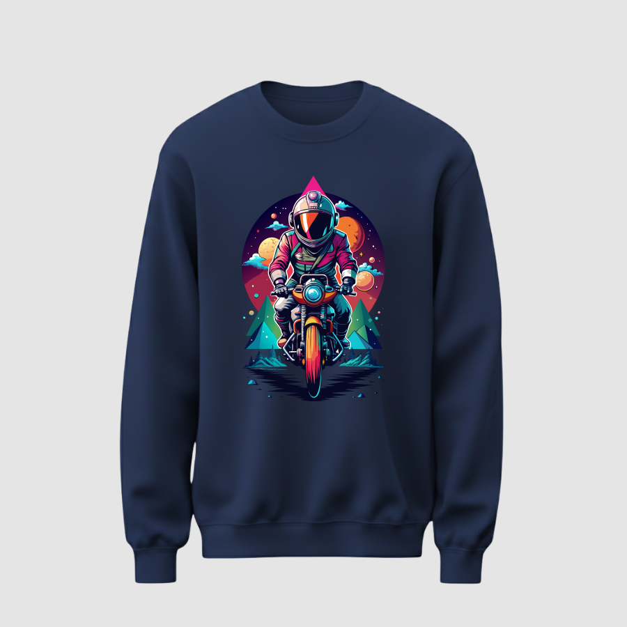 Sweatshirt Basic Kadın Lacivert