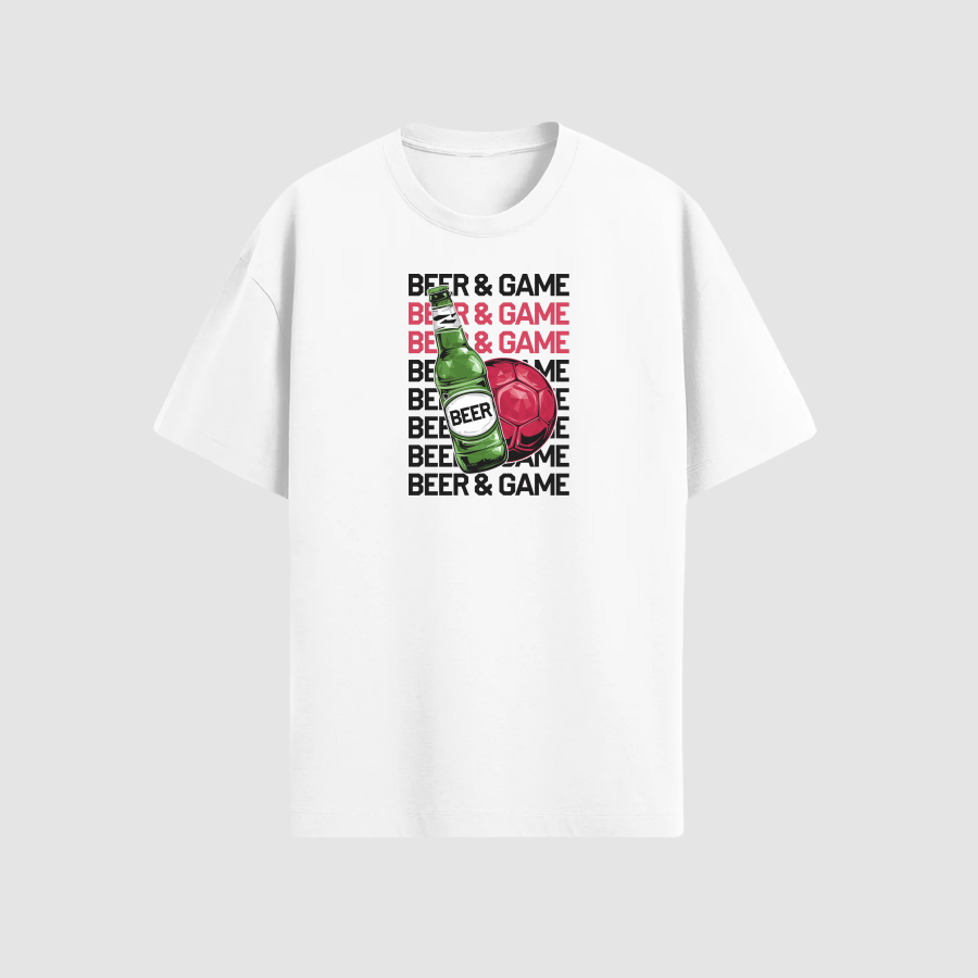 Tshirt Oversize Premium Kadın Beyaz
